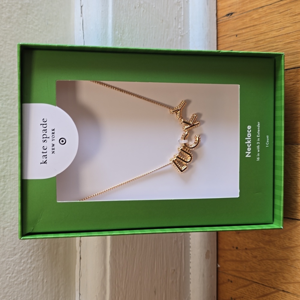 NWT, kate spade new york x Target, Lucky Bubble Chain Necklace, Gold-tone - Picture 8 of 14
